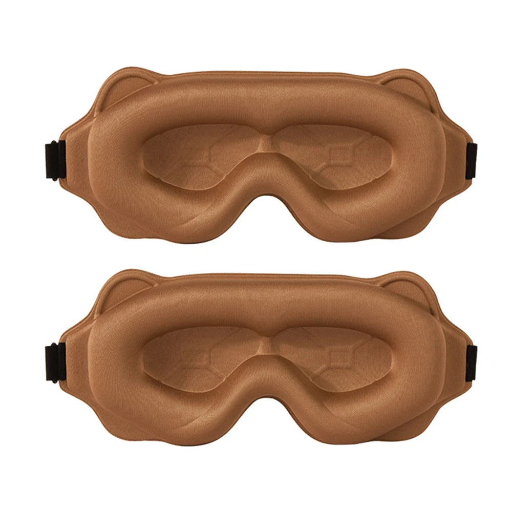3D Sleeping Mask Block Out Light Sleep Mask For Eyes Soft Sleeping Aid Eye Mask for Travel Eyeshade Night Breathable Slaapmasker Quick Pick Grocers