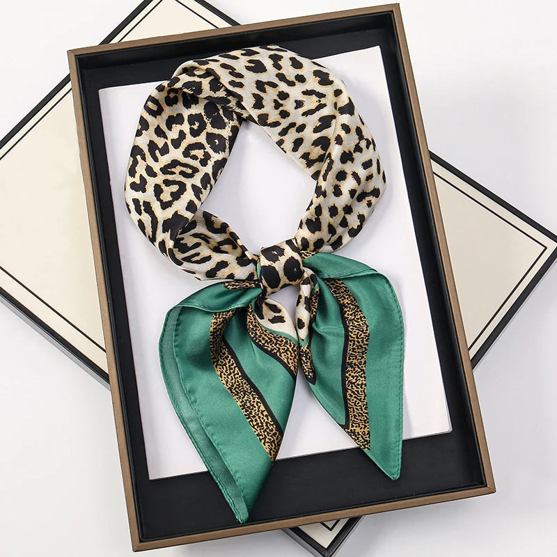 60Colors Luxury Scarf Women 70*70Cm Silk Feel Square Hair Wrapping Foulard Satin Shawl Big Size Head Bandana Hijab Handkerchief Quick Pick Grocers