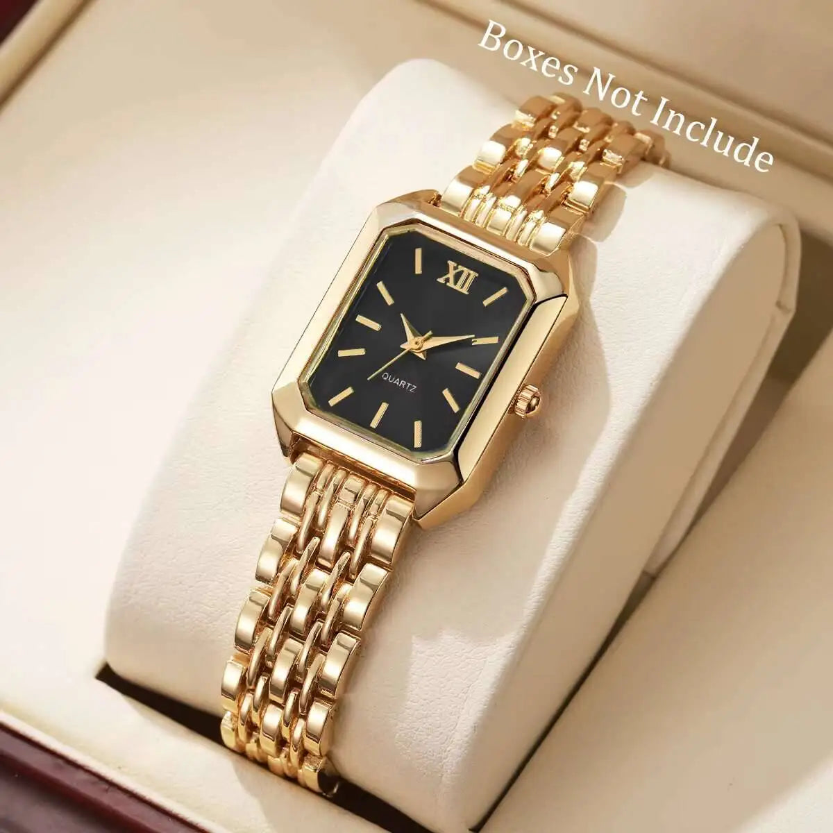 Fashion Rectangle Women Quartz Watch Luxury Analog Wristwatches Reloj Mujer Girls Clock Gift(Without Box) Quick Pick Grocers