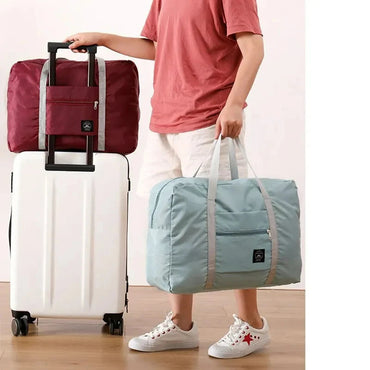 2 Pack Foldable Travel Duffel Bag for Airlines Carry on Bag Weekender Overnight Hospital Tote Bag Gym Duffel Bag Women Men Quick Pick Grocers