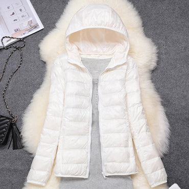 Women Puffer Jacket 15 Colors Plus Size 5XL 6XL 7XL 2025 New Spring Autumn Female Ultra Lightweight Packable Hooded Down Coats Quick Pick Grocers