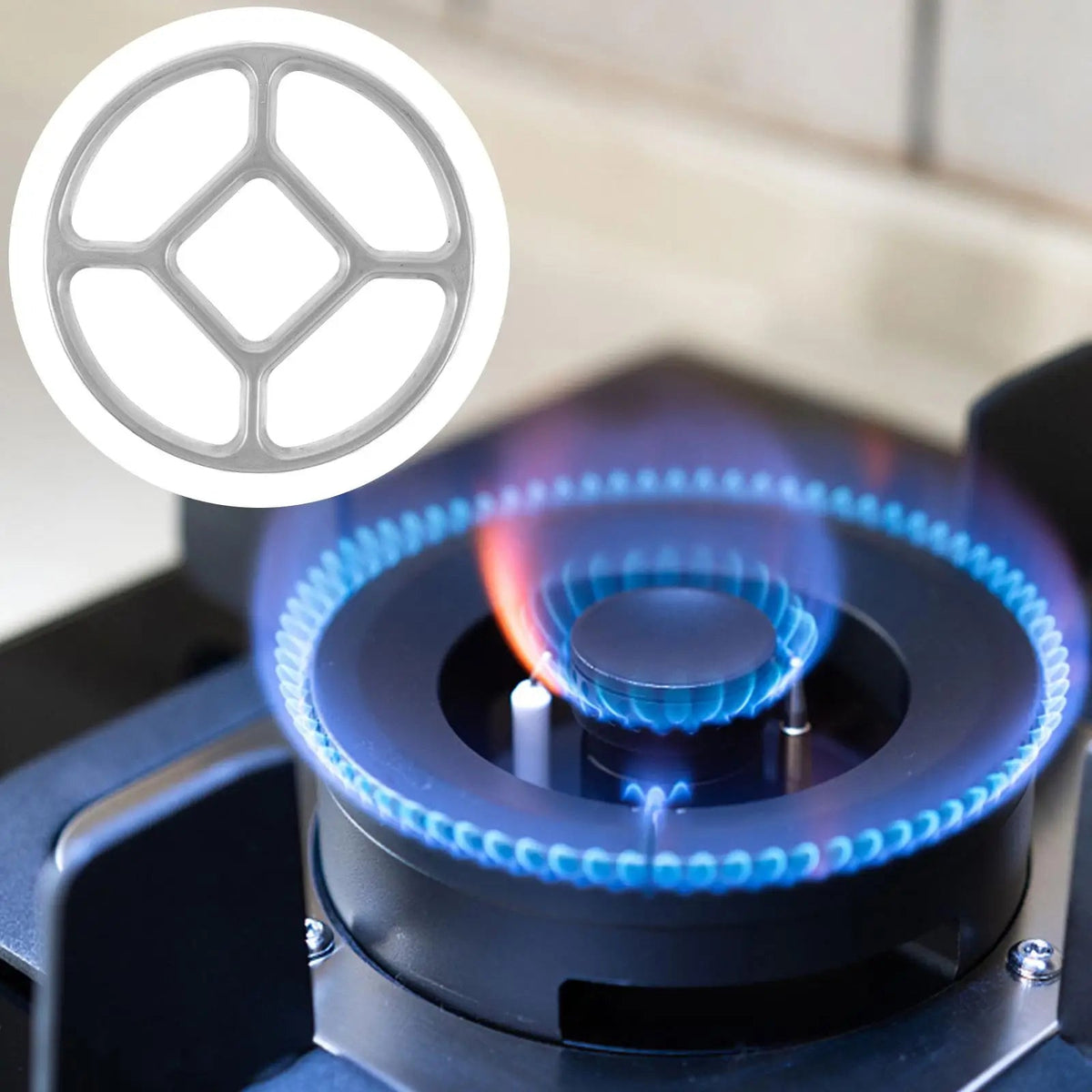 Auxiliary Support Small Pot Wok Steamer Rack Stand Gas Burner Utensils Stovetop Grill Ring Electric Alloy Stoves for Kitchens Quick Pick Grocers