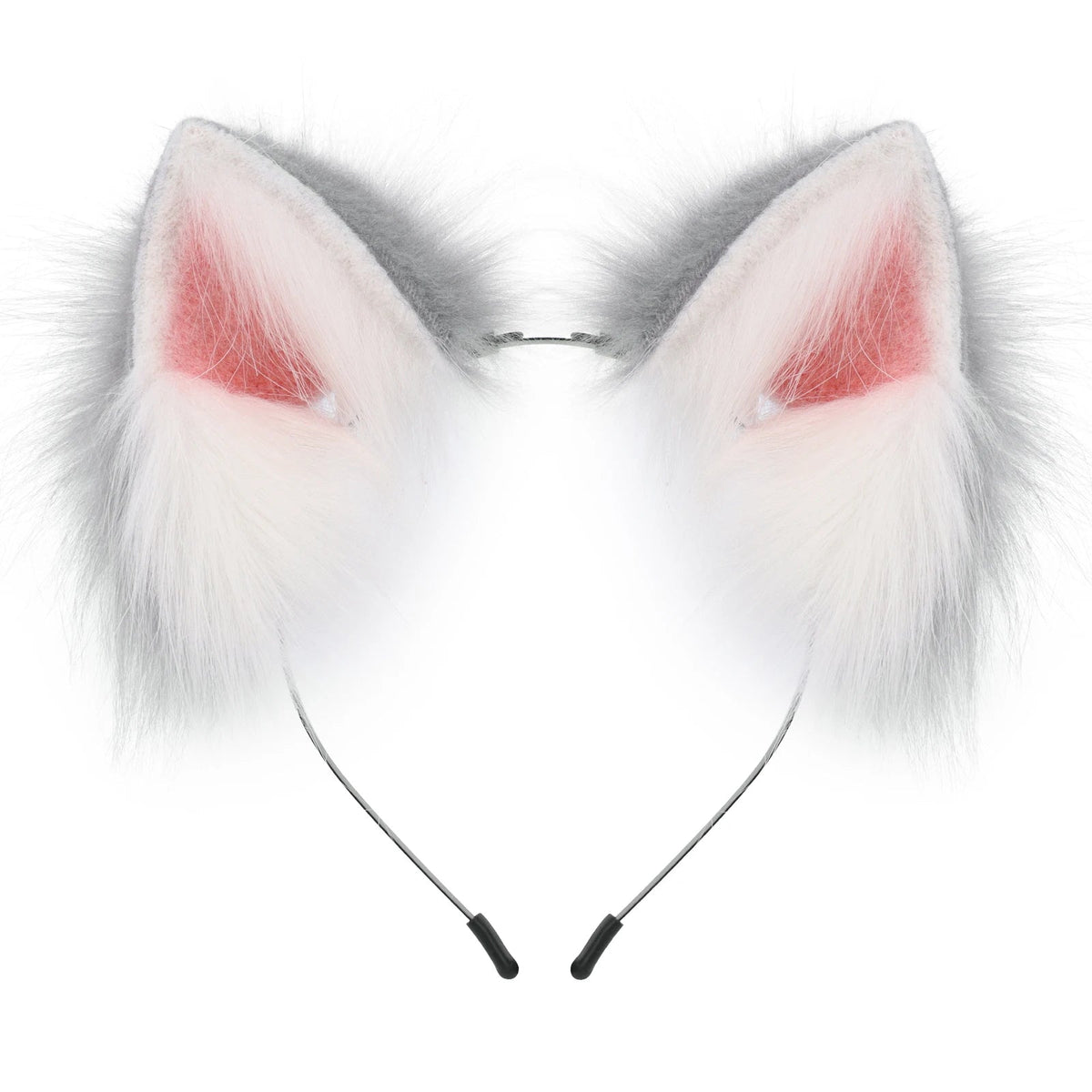 Handmade Faux Fur Animal Ears Headband Furry Cat Fox Ear Hairhoop Headwear Costume Accessory for Cosplay Masquerade Quick Pick Grocers