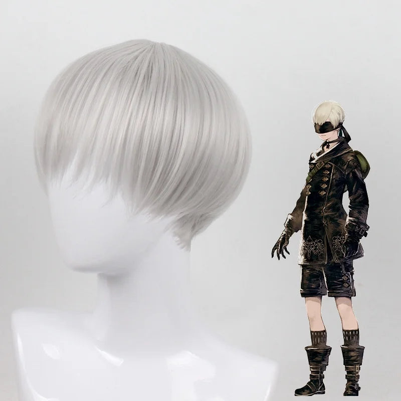 Anime Nier Automata Cosplay 9S Yorha 2B Cosplay Suit Male Women Outfit Wig Disguise Costume Plus Size Fancy Party Black Dress Quick Pick Grocers