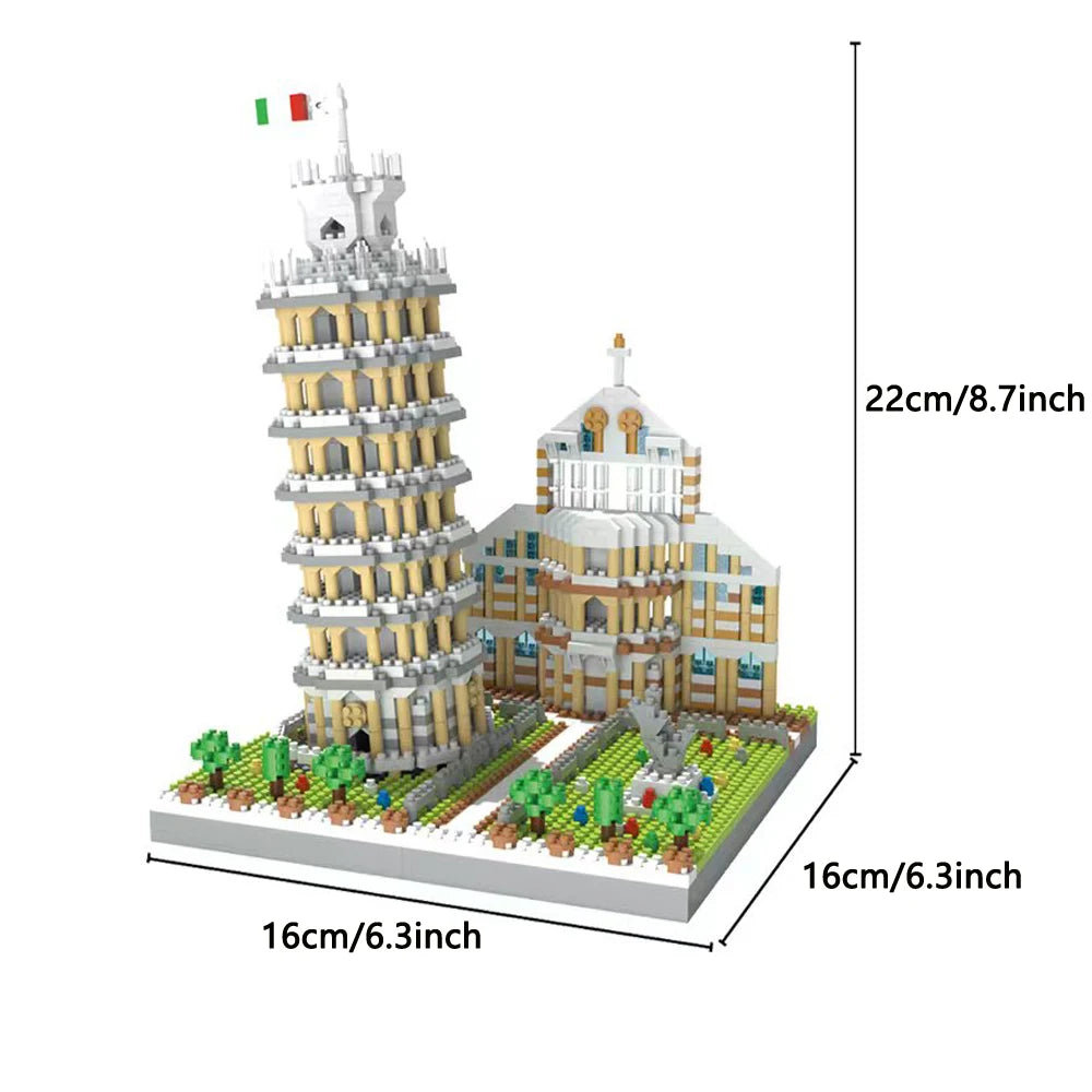 Eiffel Tower Paris Architectural Micro Mini Model Building Blocks Toy : Enhance Your Office Decor, Boost Hand Skills Gift Quick Pick Grocers