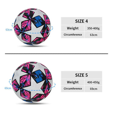 Standard Soccer Ball Professional Outdoors Sports Match Balls Training Seamless Football High Quality PU Material Size 5 Size 4 Quick Pick Grocers