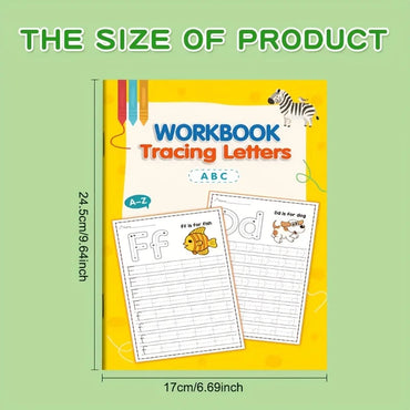 32-Page A-Z Alphabet Practice Book - Interactive Alphabet Learning and Creative Coloring Activities, Develop Writing Skills, Back-To-School Supplies, Easter and Christmas Gifts, Preschool Children, Alphabet Learning Book, Pre Quick Pick Grocers