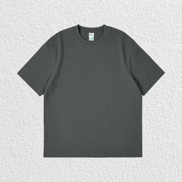 Pure White 260g Heavy T-shirt Men's Summer Pure Cotton Short-sleeved New Men's and Women's Streetwear Quick Pick Grocers