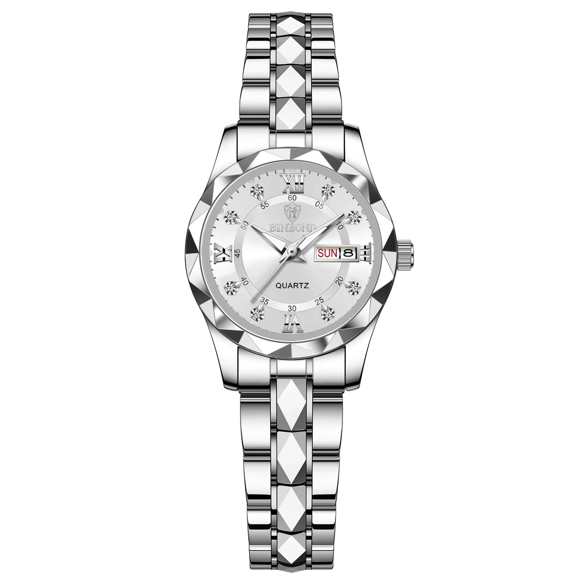BINBOND B2521 Top Brand Luxury Fashion Business Womens Quartz Watches 30M Waterproof Week Date Clock Sport Womens Wristwatch Quick Pick Grocers