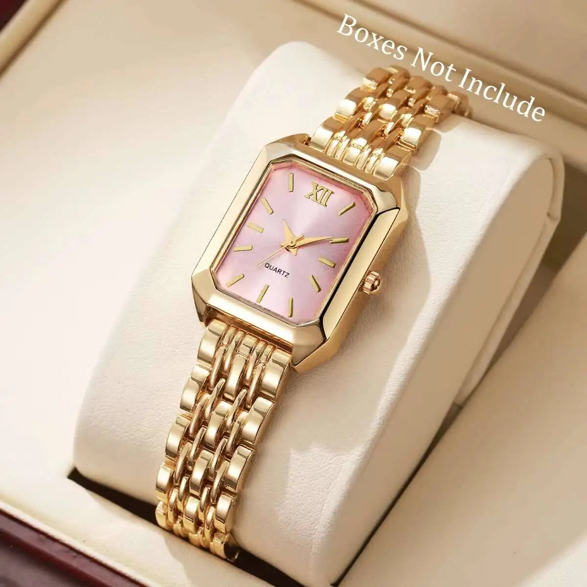 Fashion Rectangle Women Quartz Watch Luxury Analog Wristwatches Reloj Mujer Girls Clock Gift(Without Box) Quick Pick Grocers