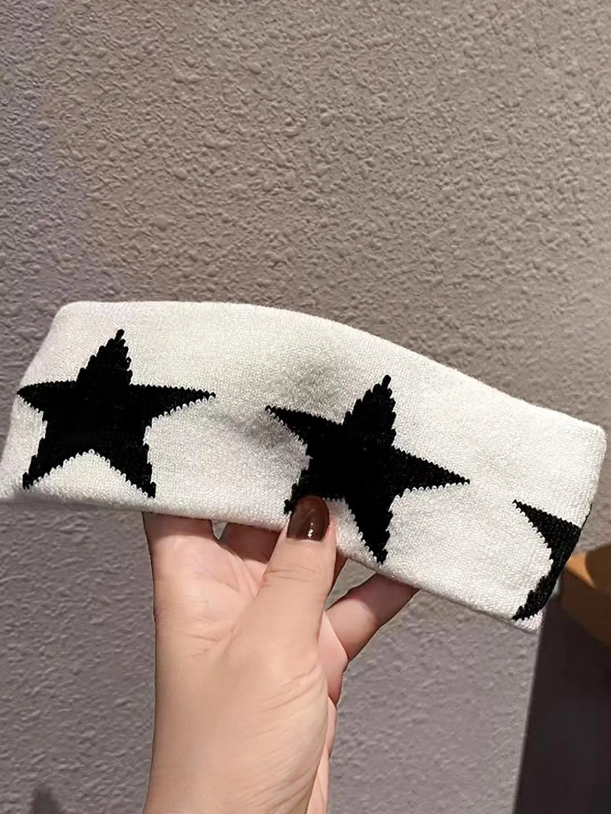 1/2Pcs Black White Star Headbands for Women Girls Yoga Workout No Slip Soft Hair Accessories Head Wraps Fashion Hairbands Quick Pick Grocers