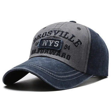 Four Seasons Men's Baseball Cap Casual Wash Embroidered Cap Curved Brim Bowler Sun Hat Official Website Quick Pick Grocers