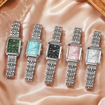 Fashion Rectangle Women Quartz Watch Luxury Analog Wristwatches Reloj Mujer Girls Clock Gift(Without Box) Quick Pick Grocers