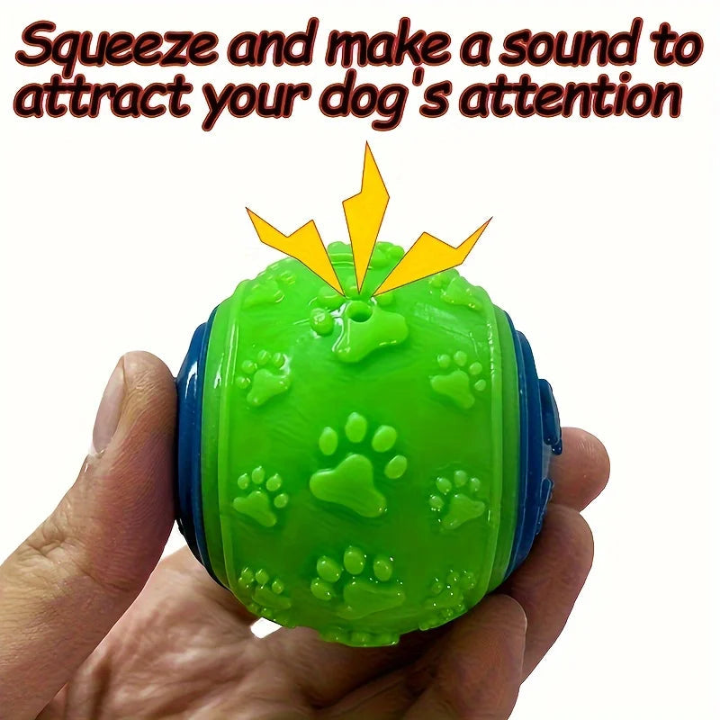 2Pack of Durable Squeaky Dog Balls - SoftTPR Chew Toys, Suitable for Dental Health and Training, Suitable for All Breeds Quick Pick Grocers