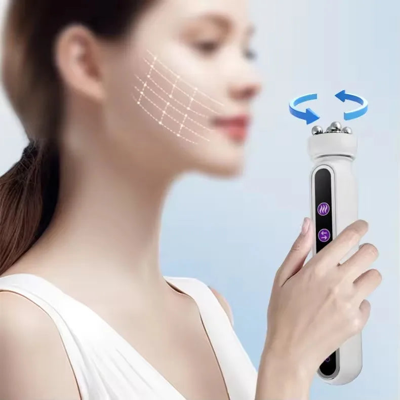 3in1 RF Heating EMS Facial 360° Roller Massager for FIne Lines Lifting Skin Rejuvenation Skin Firm Microcurrent Beauty Machine Quick Pick Grocers