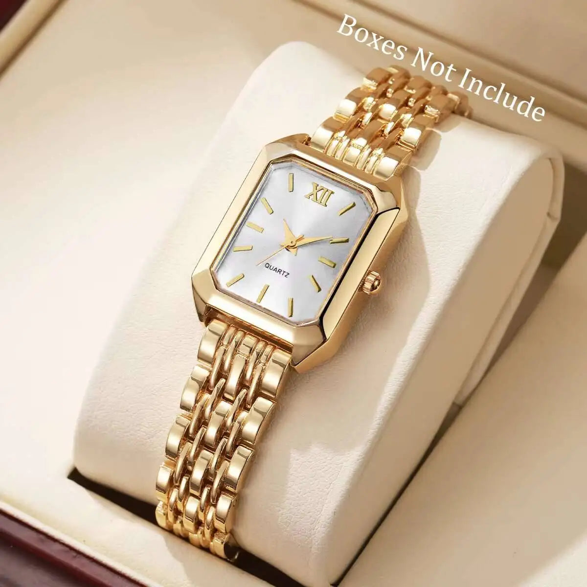Fashion Rectangle Women Quartz Watch Luxury Analog Wristwatches Reloj Mujer Girls Clock Gift(Without Box) Quick Pick Grocers
