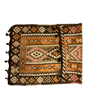 Vintage Persian Tribal Qashqai Kilim Rug 3’ x 5’