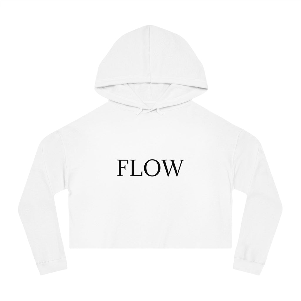 Cropped Hoodie Sweatshirt for Women with Cropped Design and Ribbed Cuffs Printify