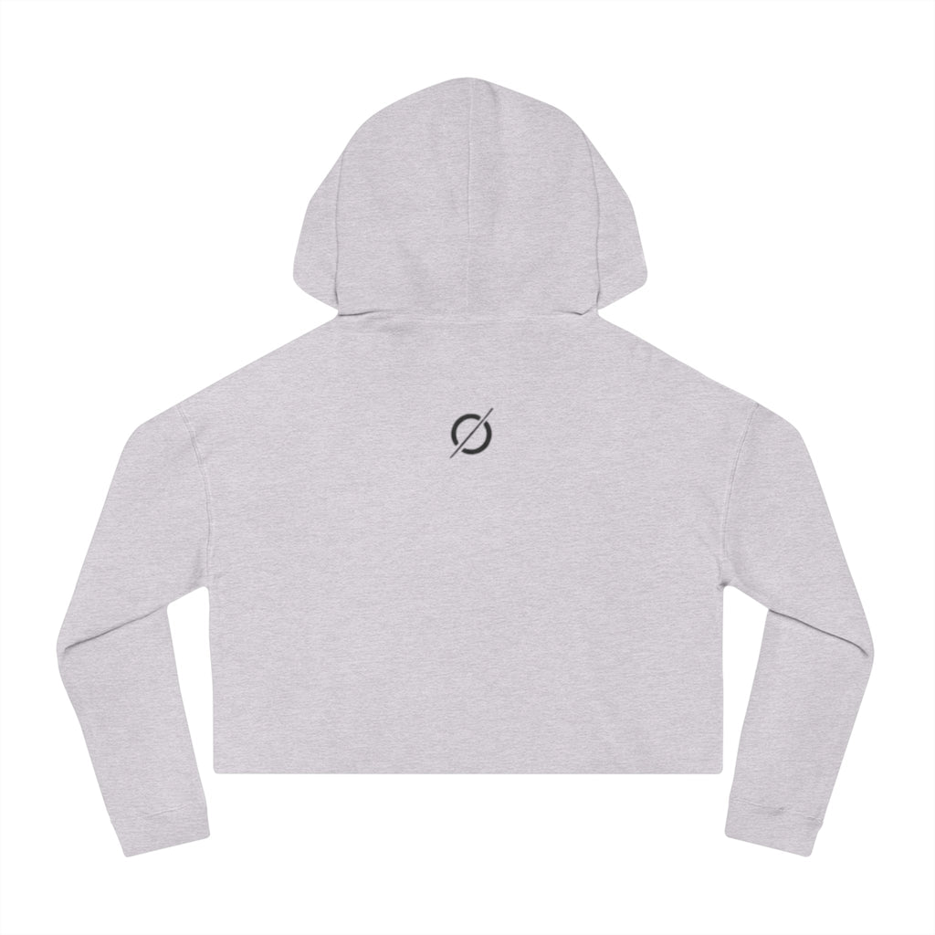 Cropped Hoodie Sweatshirt for Women with Cropped Design and Ribbed Cuffs Printify