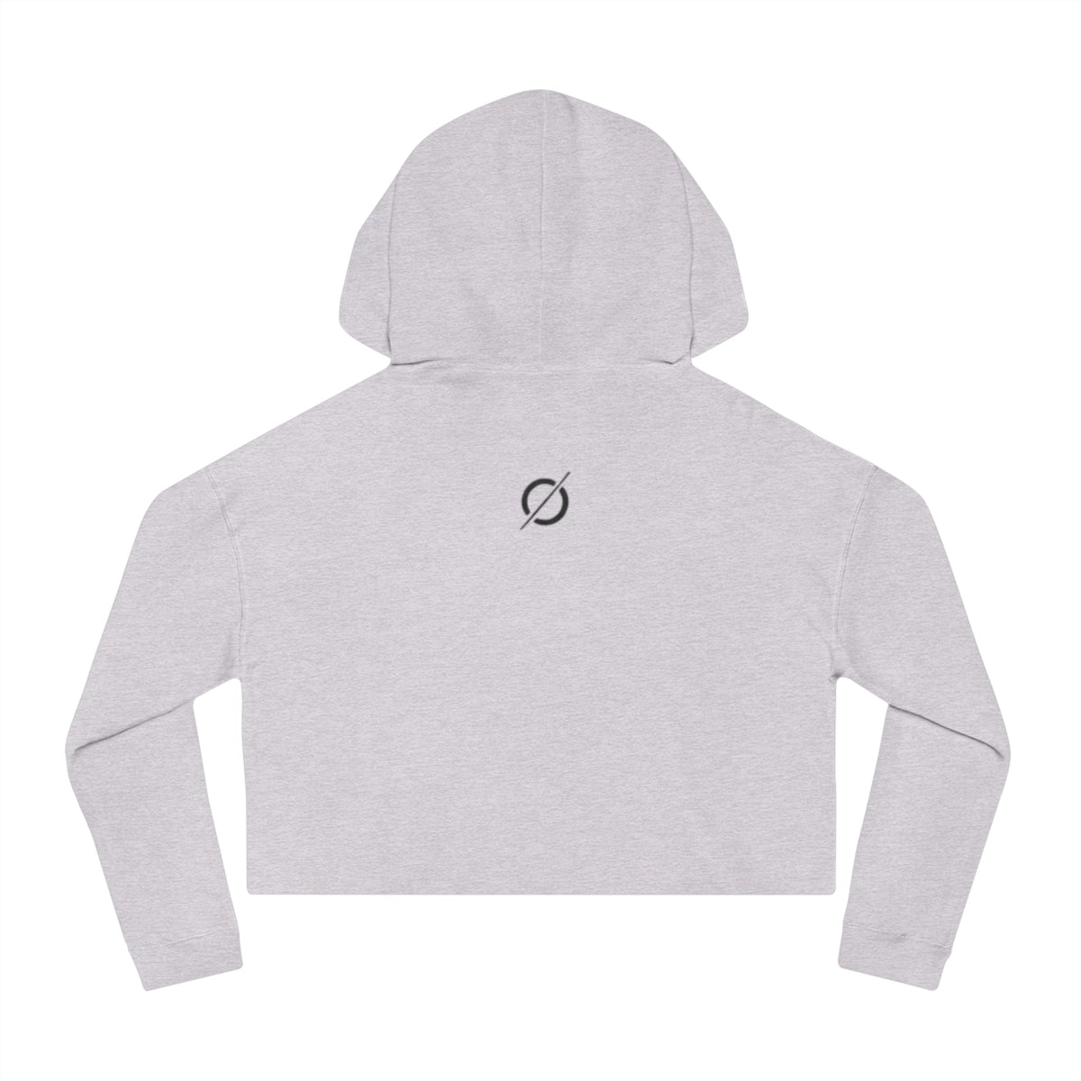 Cropped Hoodie Sweatshirt for Women with Cropped Design and Ribbed Cuffs Printify