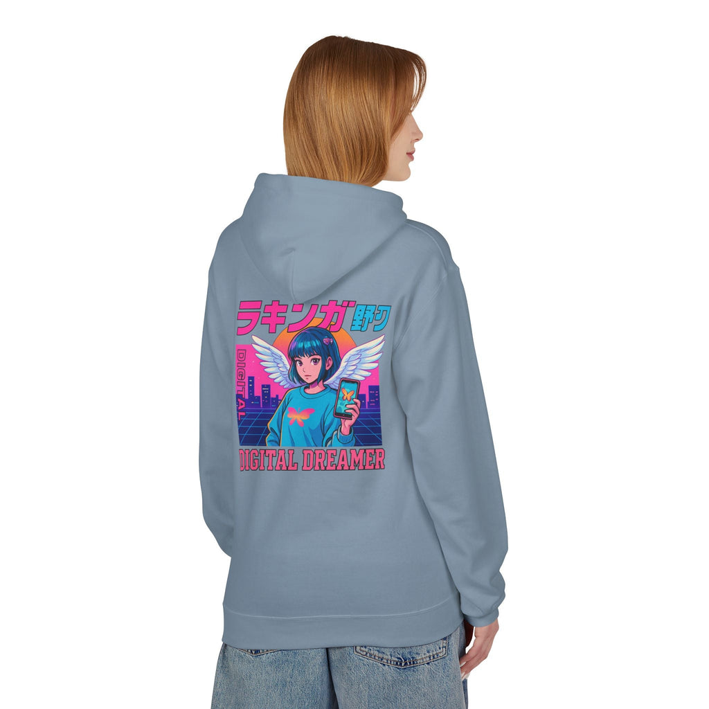 Digital Dreamer Unisex Fleece Hoodie, Cozy Graphic Sweatshirt, Anime Style Hoodie, Perfect Gift for Gamers, Casual Streetwear Printify
