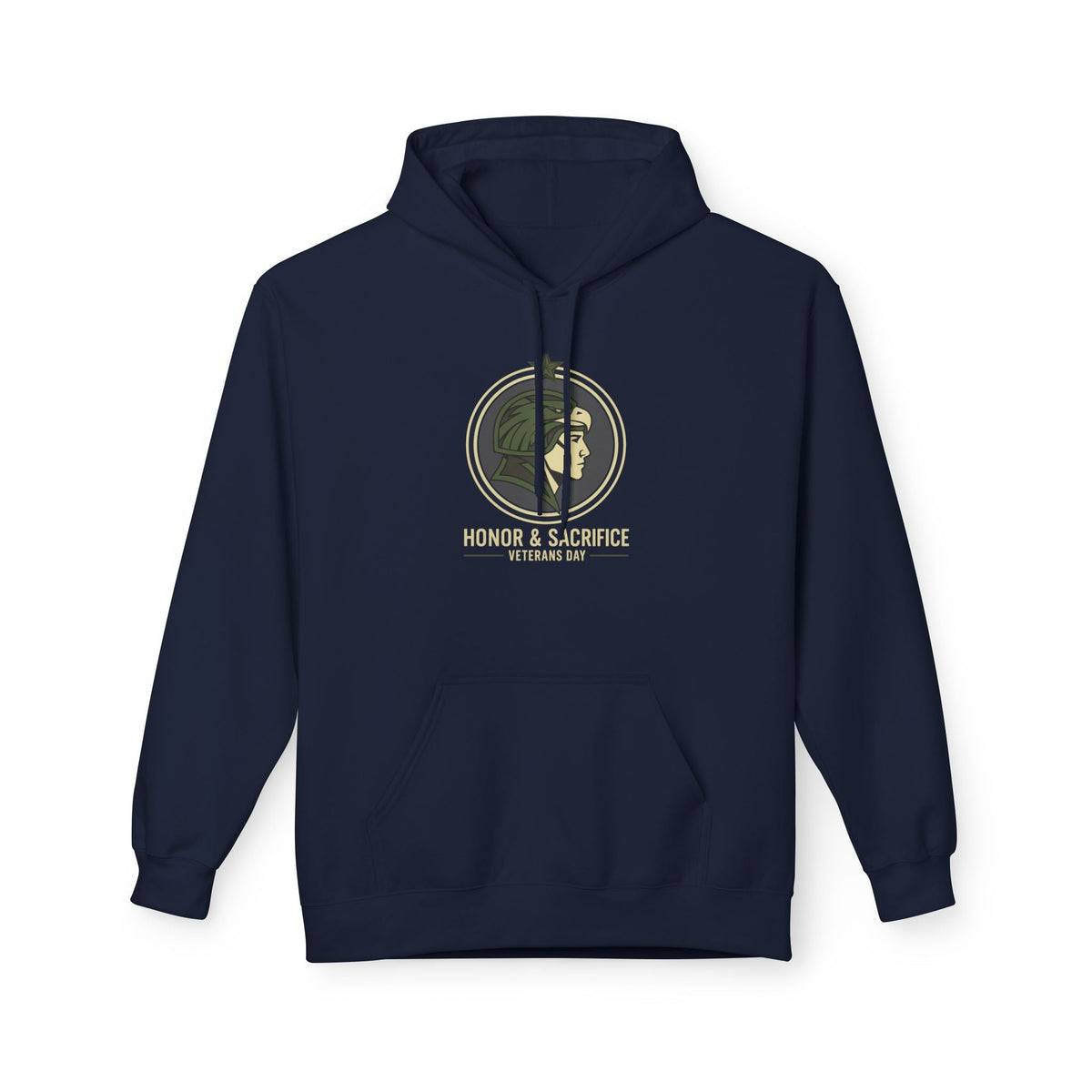 Fleece Hoodie - Honor & Sacrifice Design - Unisex Printify