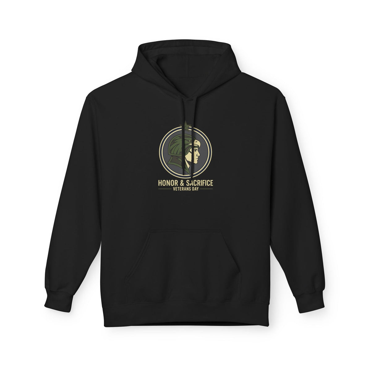 Fleece Hoodie - Honor & Sacrifice Design - Unisex Printify