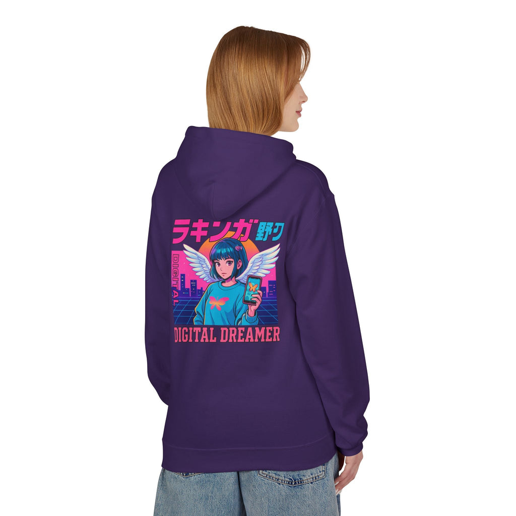 Digital Dreamer Unisex Fleece Hoodie, Cozy Graphic Sweatshirt, Anime Style Hoodie, Perfect Gift for Gamers, Casual Streetwear Printify