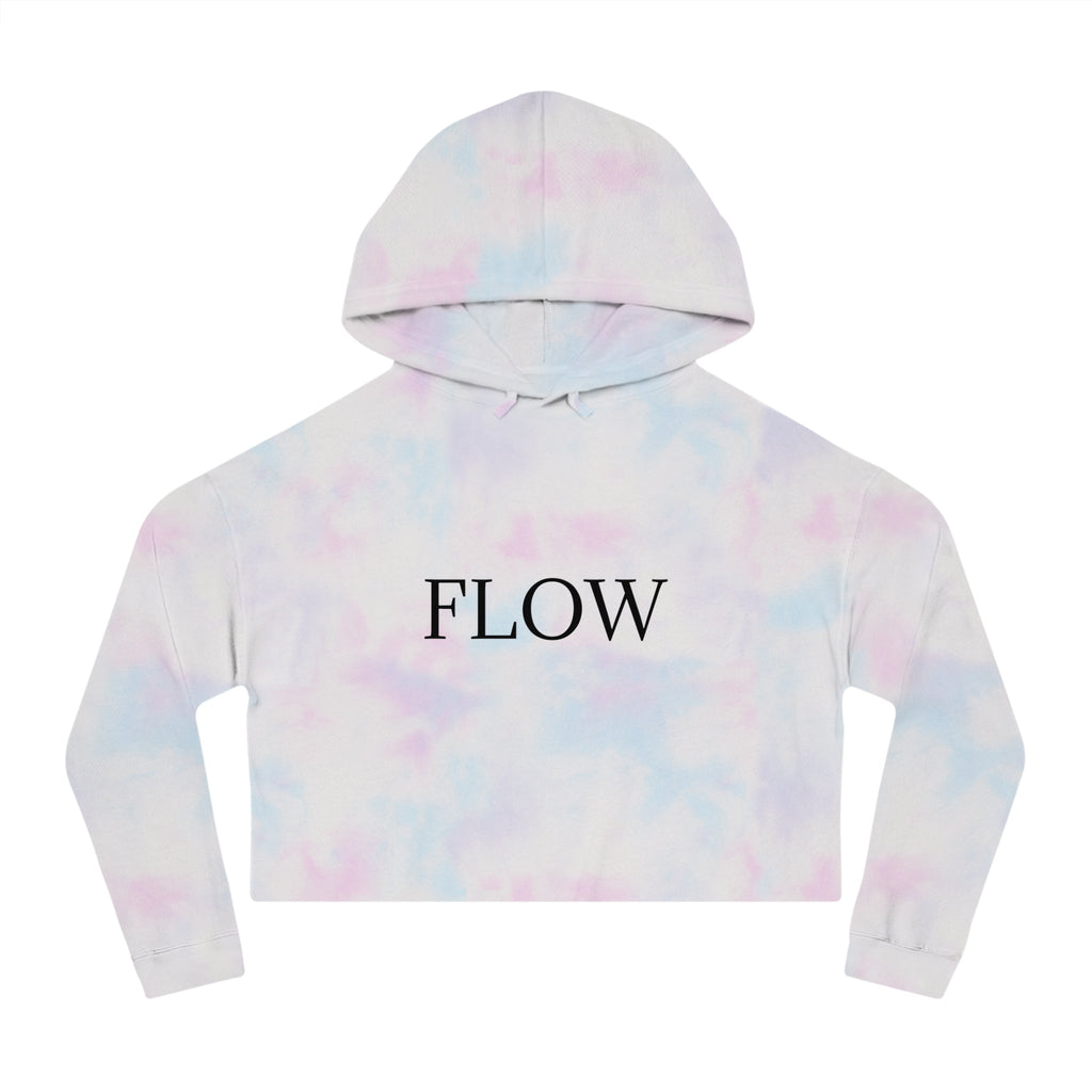 Cropped Hoodie Sweatshirt for Women with Cropped Design and Ribbed Cuffs Printify