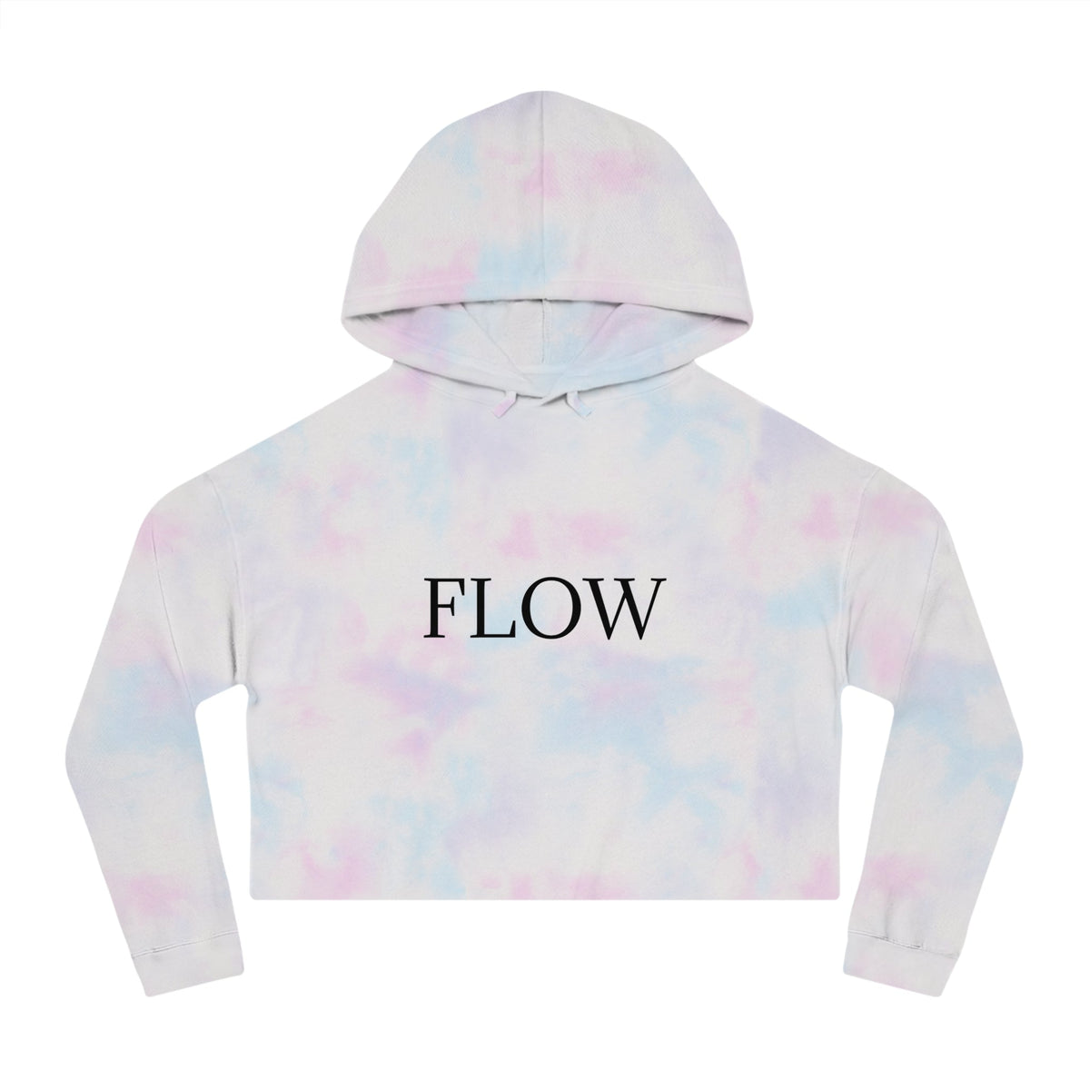 Cropped Hoodie Sweatshirt for Women with Cropped Design and Ribbed Cuffs Printify