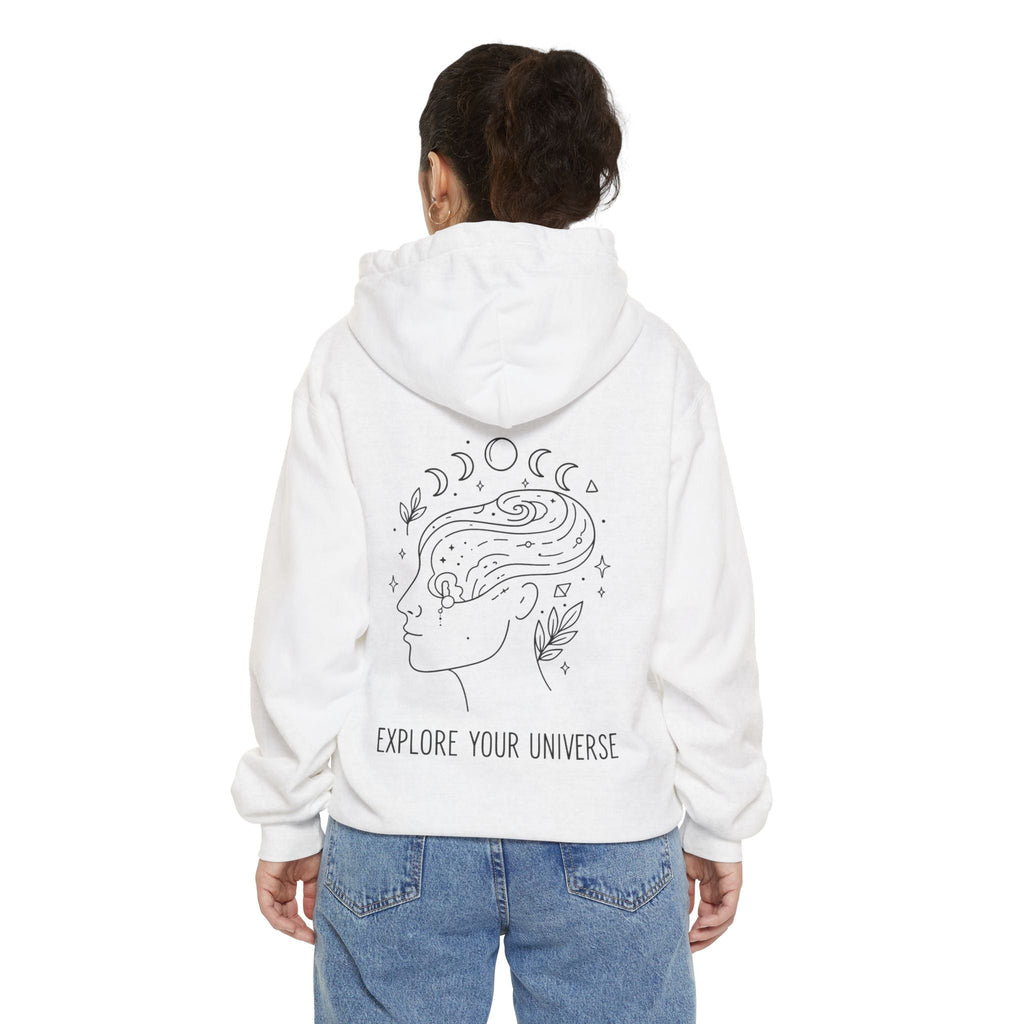 Explore Your Uniqueness Hoodie, Garment-Dyed Unisex Hoodie, Cozy Gift for Explorers, Comfortable Everyday Wear, Perfect for All Occasions Printify