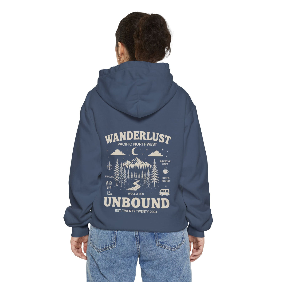 Garment-Dyed Hoodie Printify