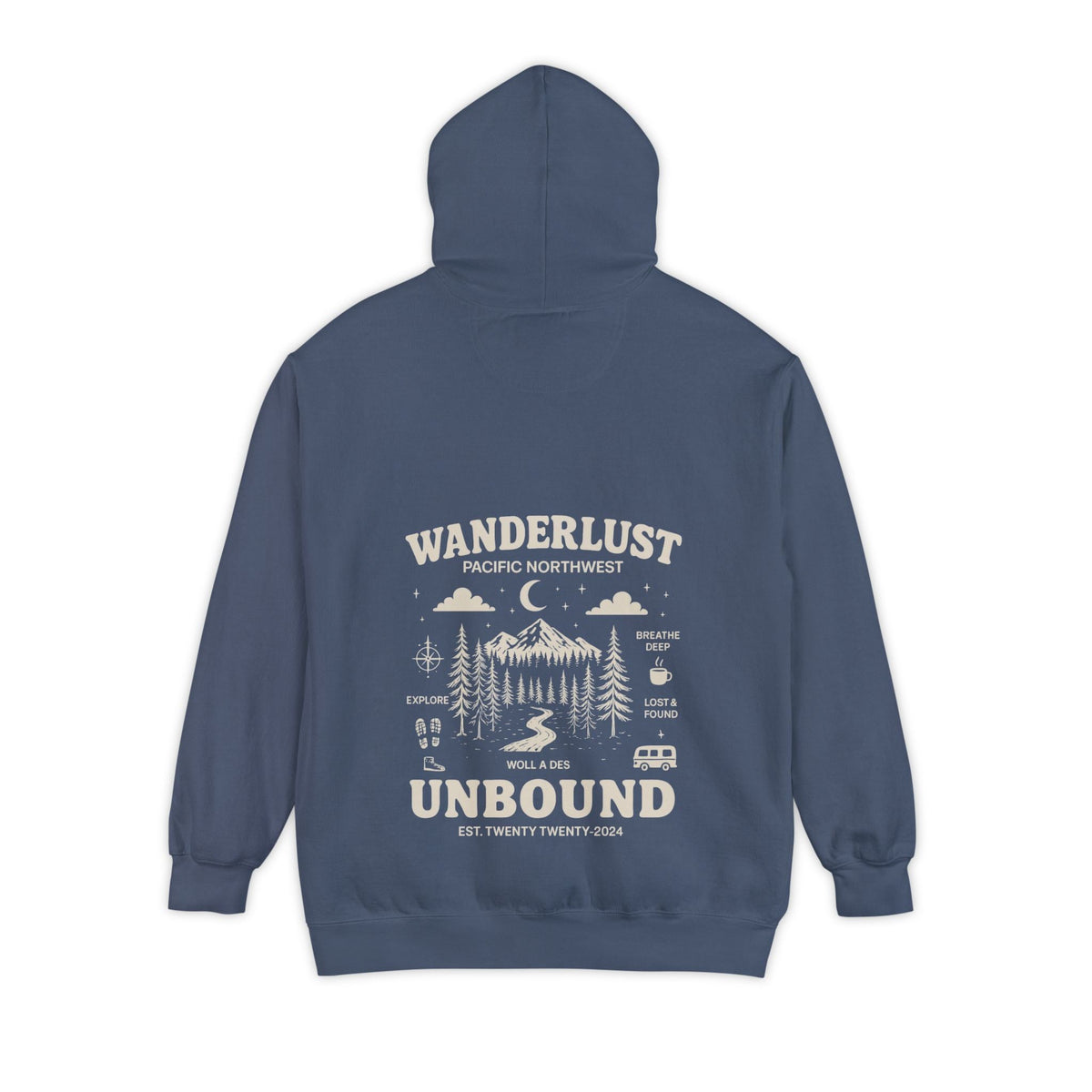 Garment-Dyed Hoodie Printify