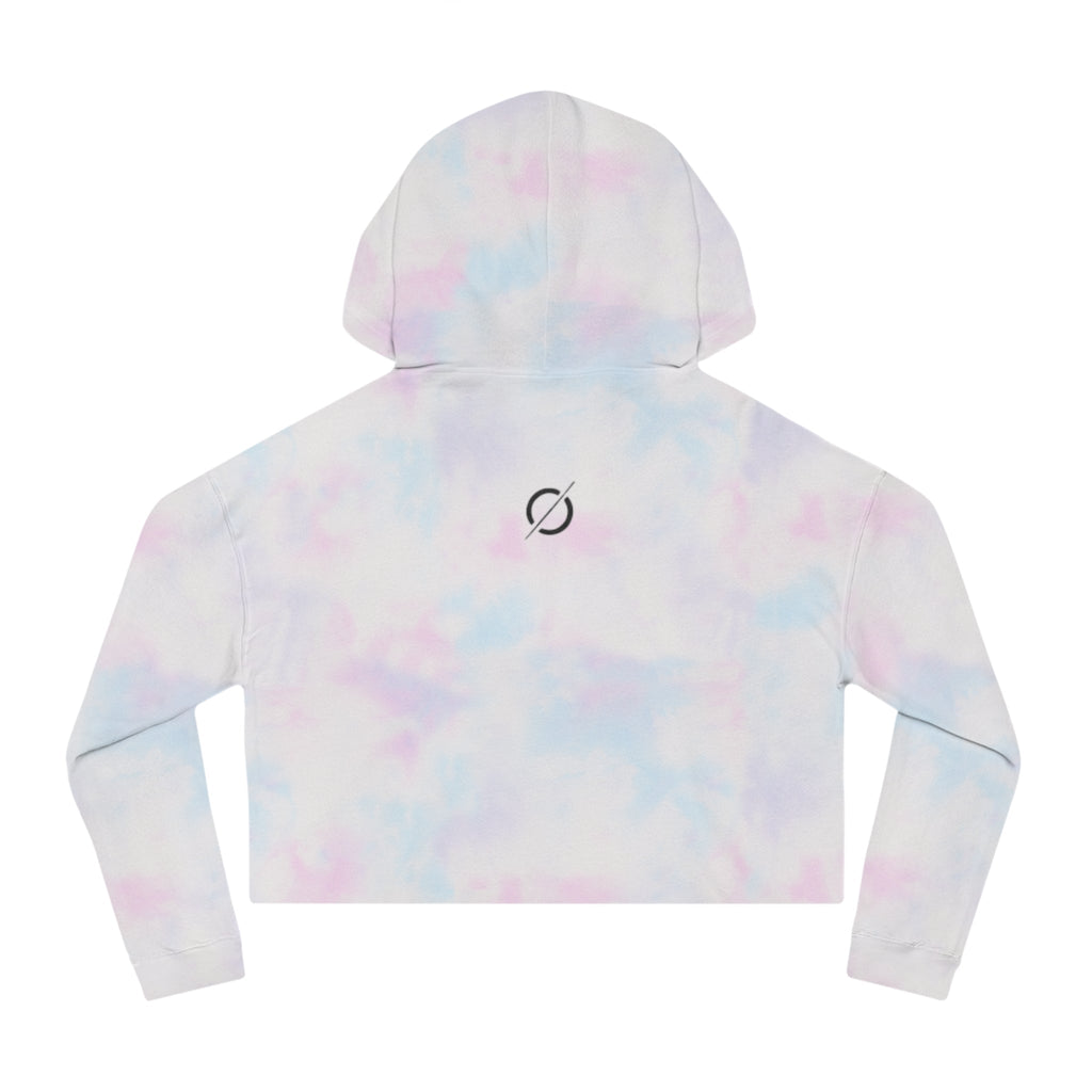 Cropped Hoodie Sweatshirt for Women with Cropped Design and Ribbed Cuffs Printify