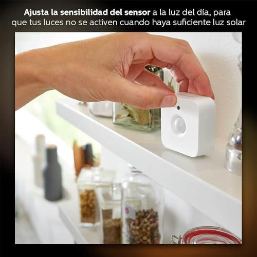 Philips Hue Indoor Motion Sensor for Smart Lights (Requires Hue Hub, Installation-Free, Smart Home, Exclusively for Philips Hue Smart Bulbs) Quick Pick Grocers