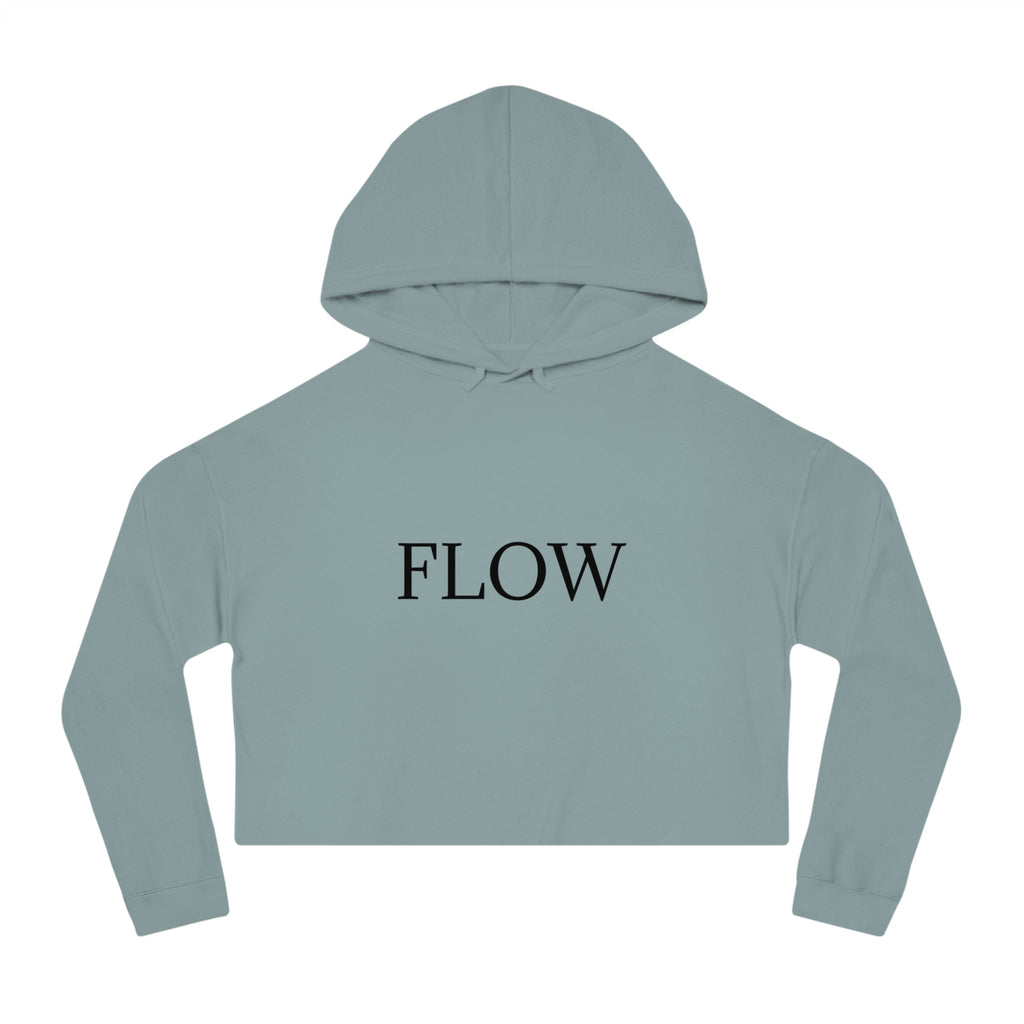Cropped Hoodie Sweatshirt for Women with Cropped Design and Ribbed Cuffs Printify