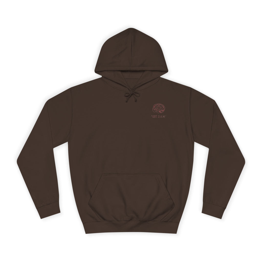 Unisex Overthinking Club Hoodie | Cozy College Gear, Thoughtful Gift for Students, Casual Wear, Relaxed Style, Brainy Humor Apparel Printify