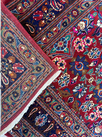 Persian Mashhad I Fine Allover Rug Wool 7 x 10
