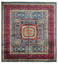 Hand-Knotted Mamluk Wool Rug – 8'4" x 9'9" – Intricate Geometric Masterpiece