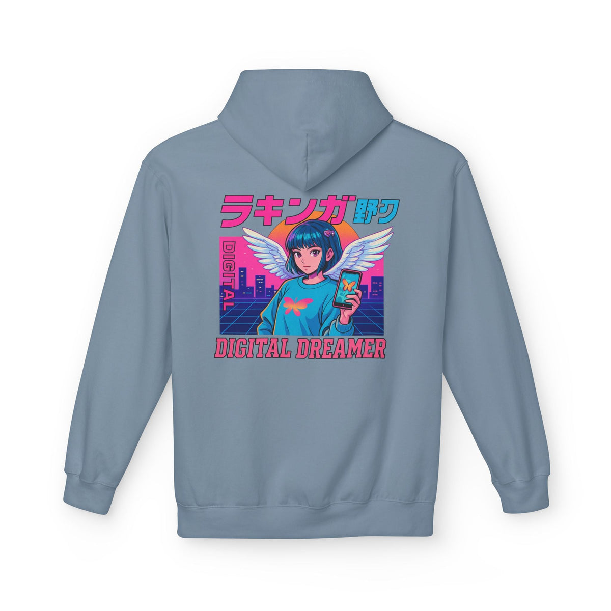 Digital Dreamer Unisex Fleece Hoodie, Cozy Graphic Sweatshirt, Anime Style Hoodie, Perfect Gift for Gamers, Casual Streetwear Printify