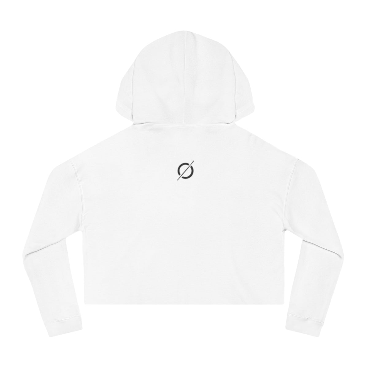 Cropped Hoodie Sweatshirt for Women with Cropped Design and Ribbed Cuffs Printify