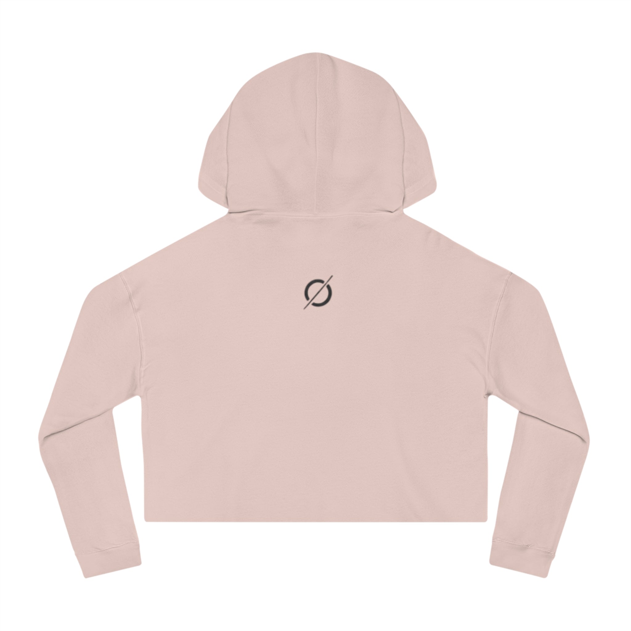 Cropped Hoodie Sweatshirt for Women with Cropped Design and Ribbed Cuffs Printify