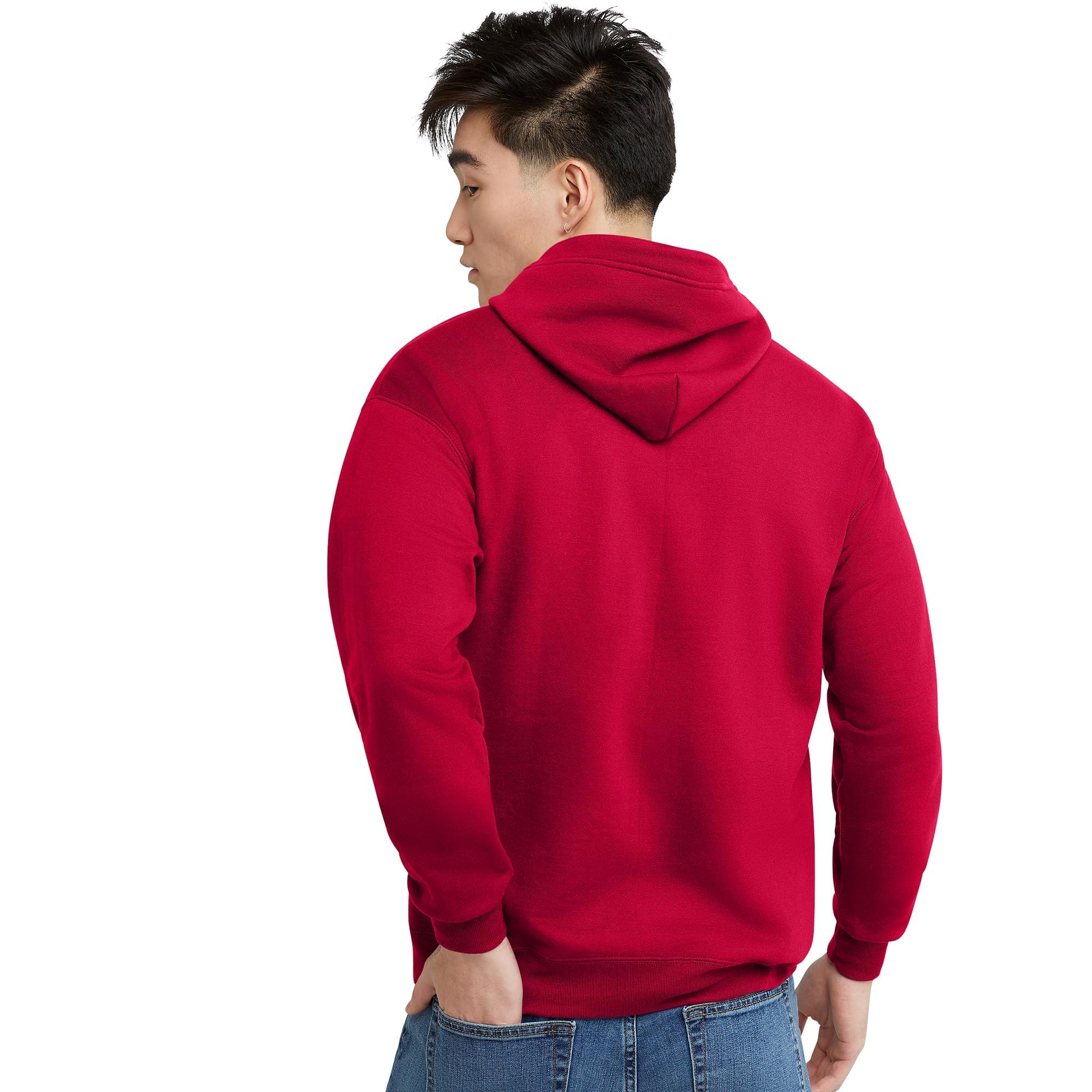 Hanes Men's Full-Zip Eco-Smart Hoodie, Light Blue, XX-Large Econic Blanks
