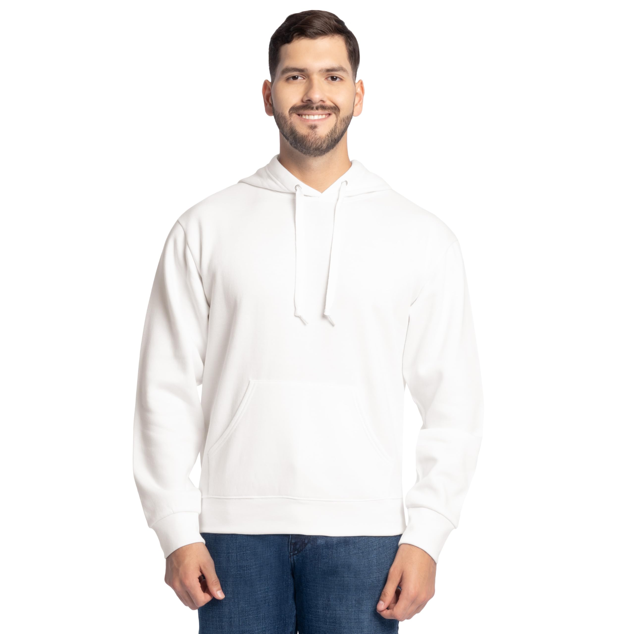 Fruit of the Loom mens Eversoft Fleece Sweatshirts & Hoodies Shirt, Pullover - Black, Large US Econic Blanks