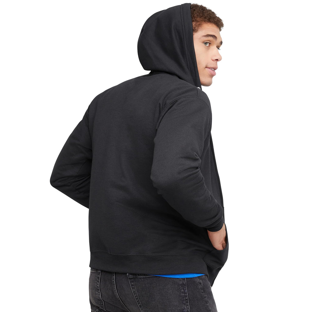 Hanes Men's Full-Zip Eco-Smart Hoodie, Light Blue, XX-Large Econic Blanks