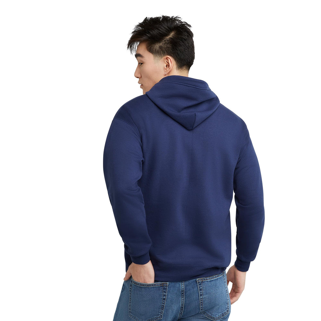 Hanes Men's Full-Zip Eco-Smart Hoodie, Light Blue, XX-Large Econic Blanks