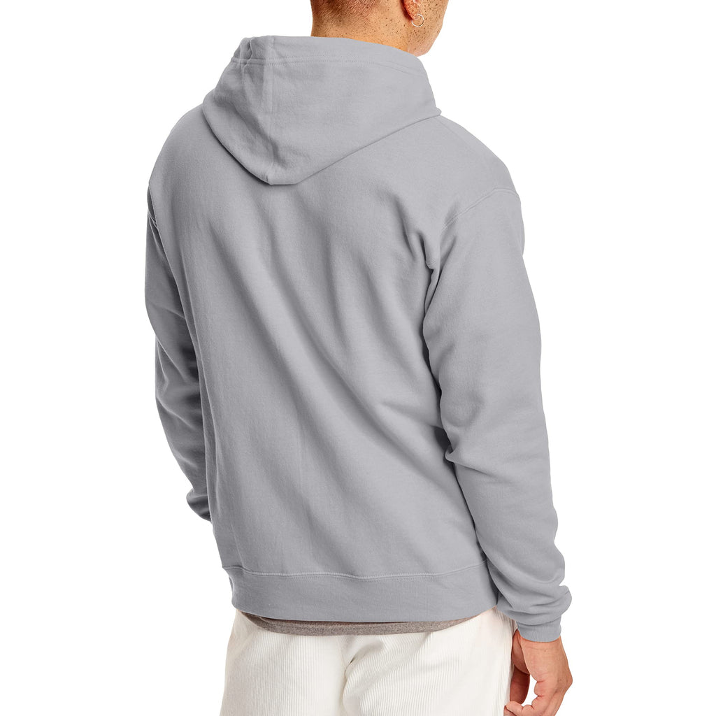Hanes Men's Full-Zip Eco-Smart Hoodie, Light Blue, XX-Large Econic Blanks