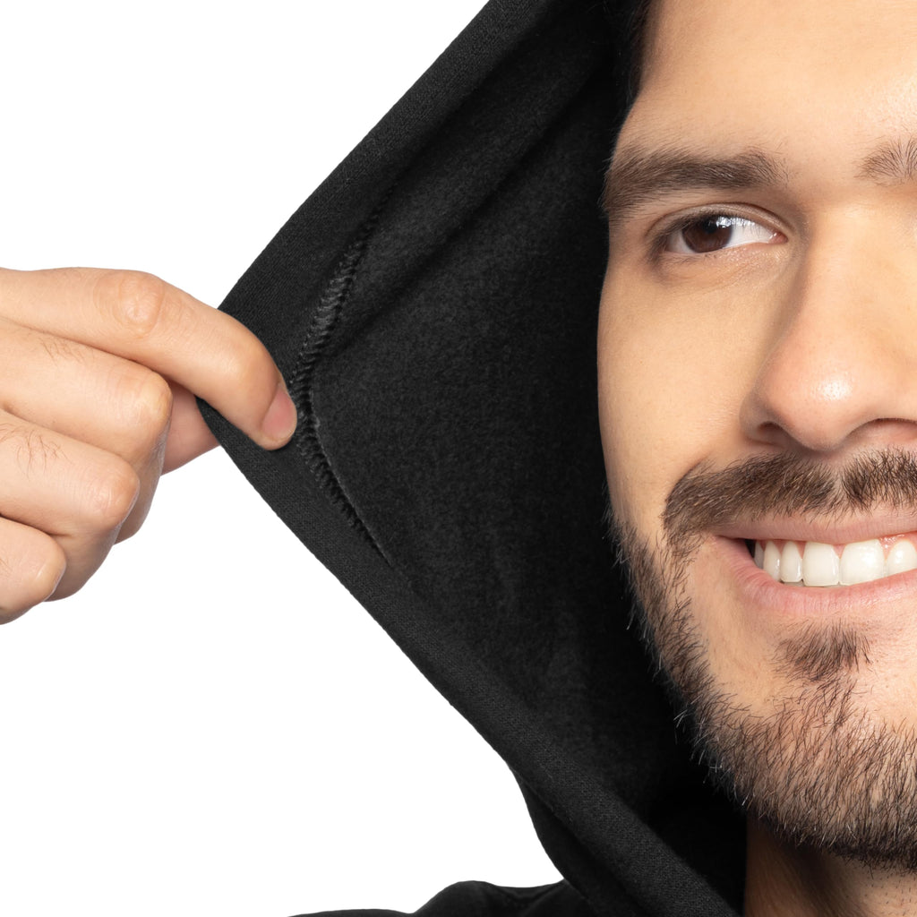 Fruit of the Loom mens Eversoft Fleece Sweatshirts & Hoodies Shirt, Pullover - Black, Large US Econic Blanks