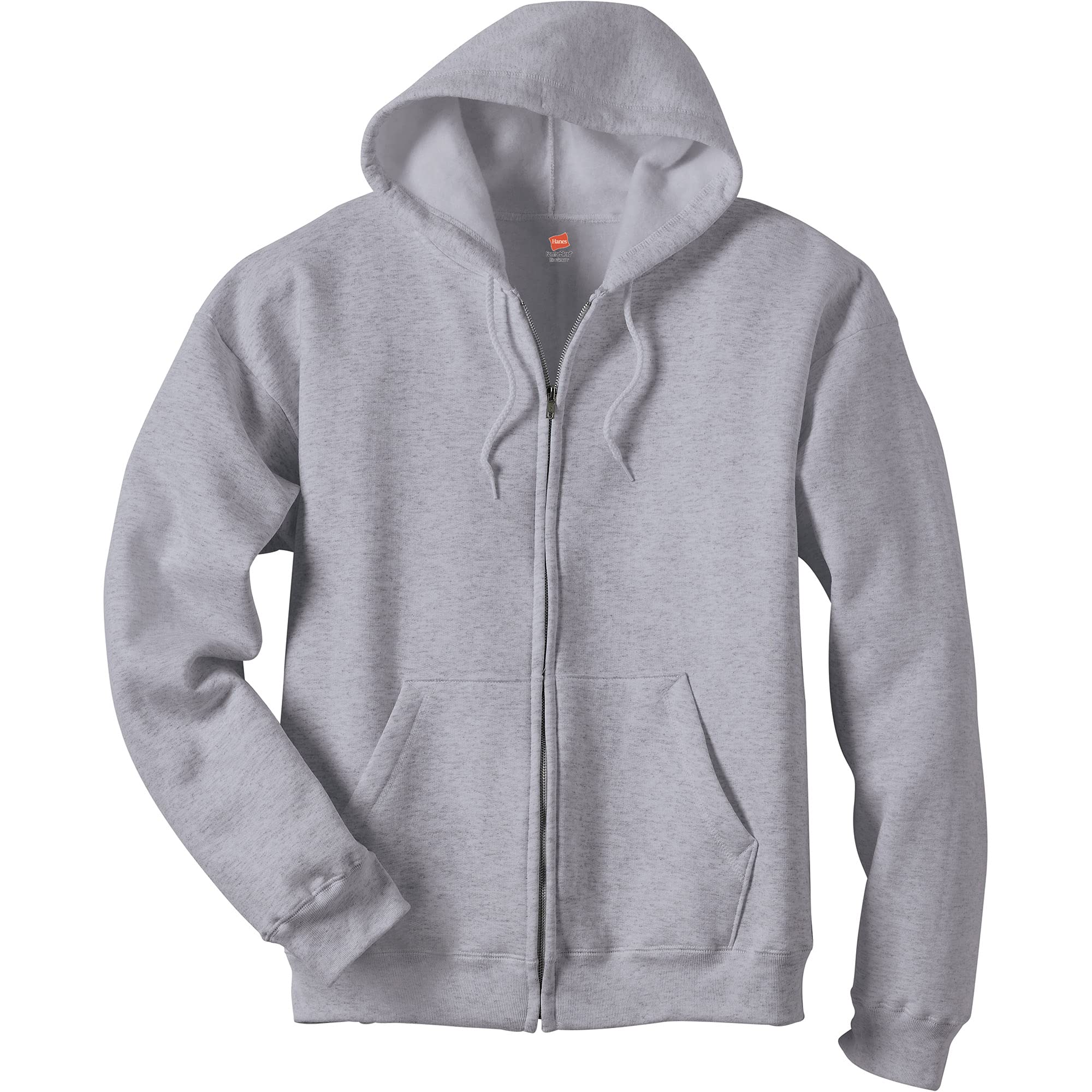Hanes Men's Full-Zip Eco-Smart Hoodie, Light Blue, XX-Large Econic Blanks