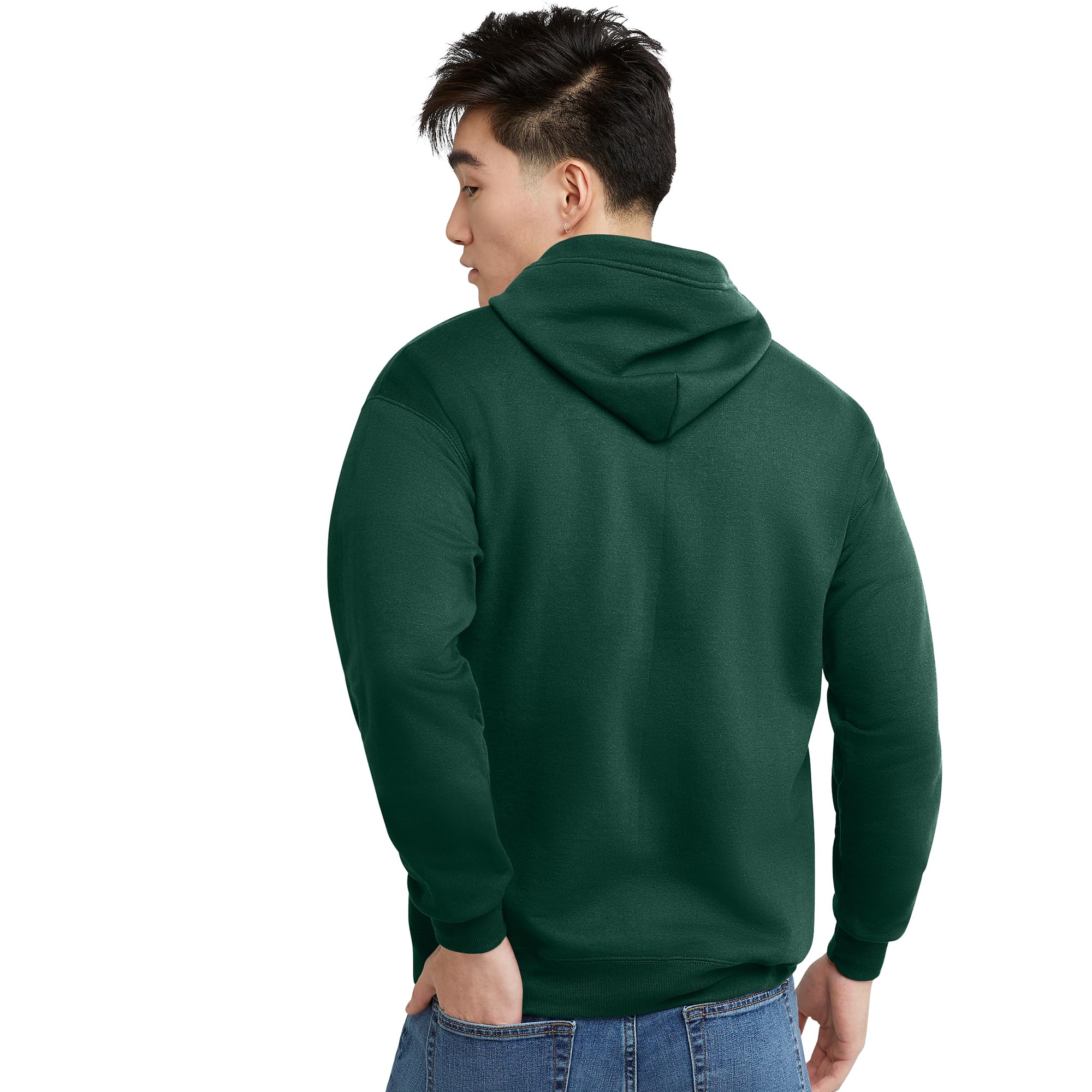 Hanes Men's Full-Zip Eco-Smart Hoodie, Light Blue, XX-Large Econic Blanks